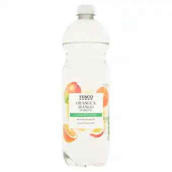Tesco Tesco orange & mango sparkling water 1l offer