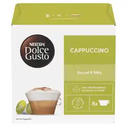 Tesco Nescafe dolce gusto cappuccino 16cap 186.4g offer