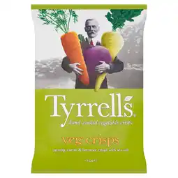 Tesco Tyrrells mixed root vegetable crisps 125g offer