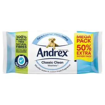 Tesco Andrex 56 classic clean flushable washlets offer