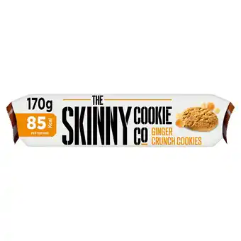 Tesco The skinny cookie co ginger crunch cookies 170g offer