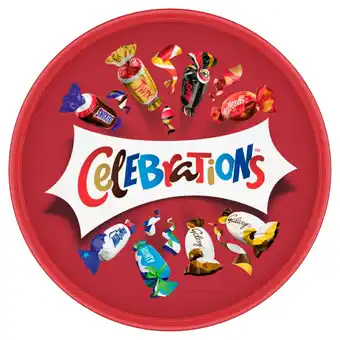 Tesco Celebrations chocolate box tub 600g offer