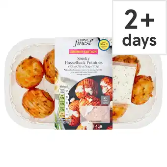 Tesco Tesco finest smoky hasselback potatoes with with dip 450g offer