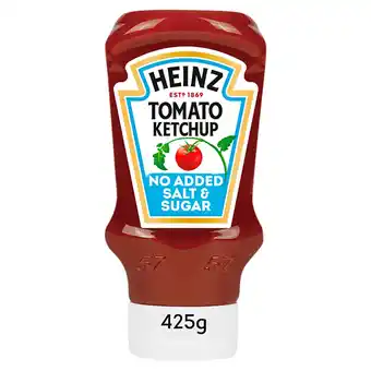 Tesco Heinz tomato ketchup no added sugar & salt 425g offer