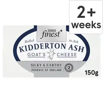 Tesco Tesco finest kidderton ash goats cheese 150g offer