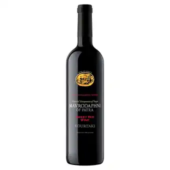 Tesco Mavrodaphni of patra sweet red wine 75cl offer