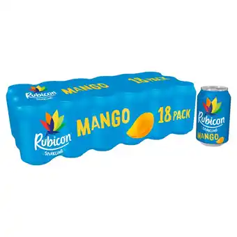 Tesco Rubicon sparkling mango drink 18 x 330ml offer