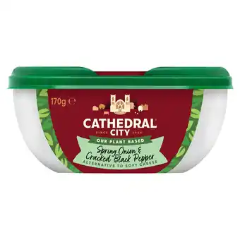Cathedral city plant-based spring onion & black pepper 170g