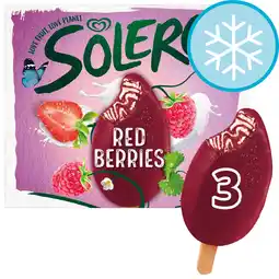 Tesco Solero red berries ice cream 3 x 90ml offer