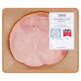 Tesco Tesco deli crumbed ham 120g offer