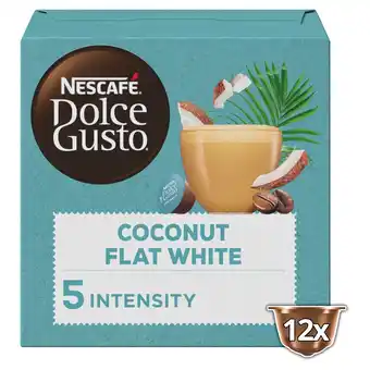 Tesco Nescafe dolce gusto coconut flat white coffee pods x12 116.4g offer