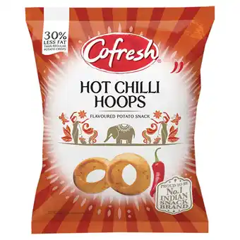 Tesco Cofresh hot chilli flavour potato hoops 80g offer