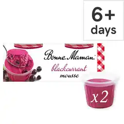 Tesco Bonne maman blackcurrant mousse 2x70g offer