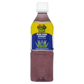 Tesco Tropical sun drink aloe vera & blueberry 500ml offer
