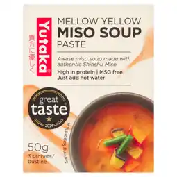 Tesco Yutaka yellow miso soup 50g offer