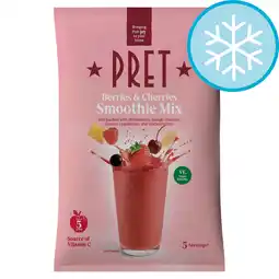 Tesco Pret berries & cherries smoothie mix 400g offer