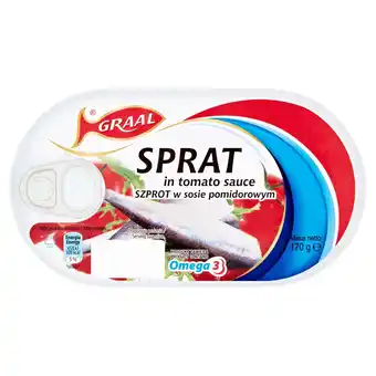 Tesco Graal sprats in in tomato sauce 170g offer