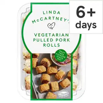 Tesco Linda mccartney vegetarian mini pulled pork rolls 168g offer