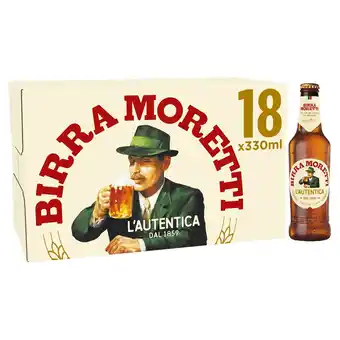 Tesco Birra moretti premium lager 18x330ml offer