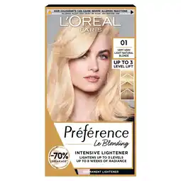 Tesco L'oreal paris preference 01 lightest blonde offer