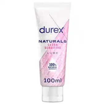 Tesco Durex naturals intimate gel extra sensitive 100ml offer