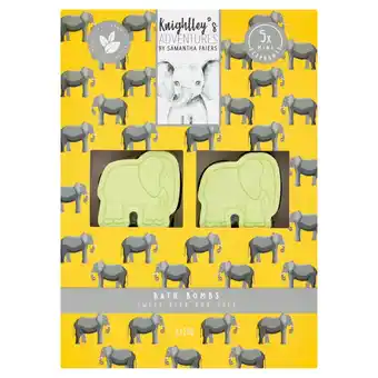 Tesco Knightley's adventures bath bombs sweet pear&shea 5x25g offer