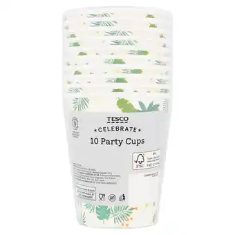 Tesco Tesco dinosaur cup 10 pack offer