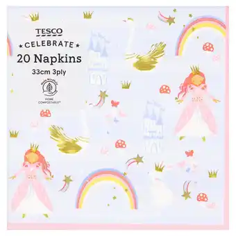 Tesco Tesco princess napkin 20 pack offer