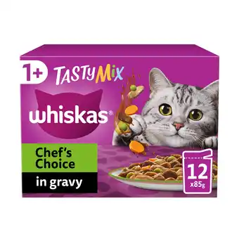 Tesco Whiskas tasty mix chef's choice in gravy 12x85g offer