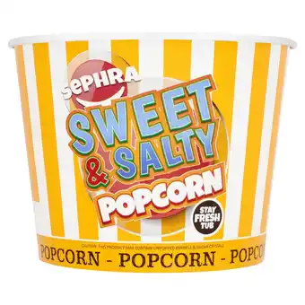 Tesco Sephra popcorn sweet & salty 140g offer
