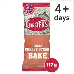 Tesco Ginsters philly cheese steak bake 117g offer