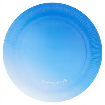 Tesco Tesco blue ombre plate 10 pack offer