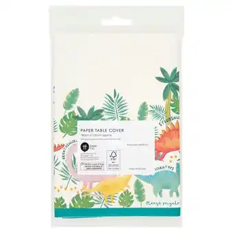 Tesco Dinosaur table cover 180cm c 120cm offer