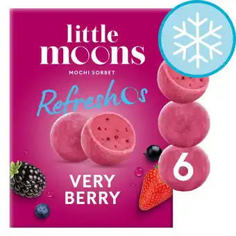 Tesco Little moons mochi sorbet very berry 6x32g offer