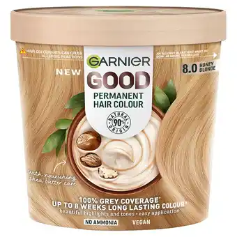 Tesco Garnier good 8.0 honey blonde permanent hair dye offer