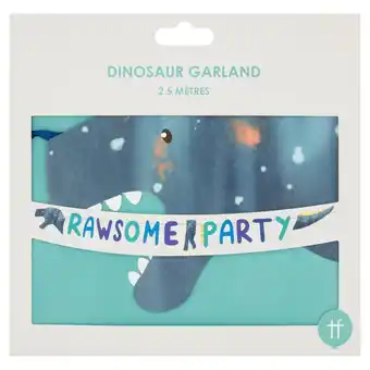 Tesco Dinosaur garland 2.5 metre offer
