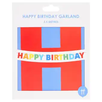 Tesco Happy birthday banner 2.5mtr offer