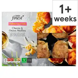 Tesco Tesco finest dinky cheese & onion muffins 150g offer