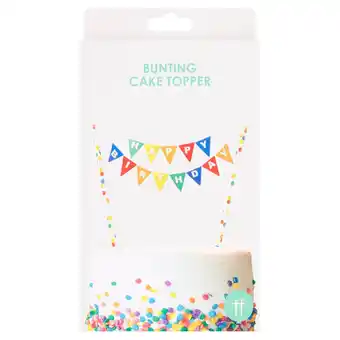 Tesco Bunting cake topper offer