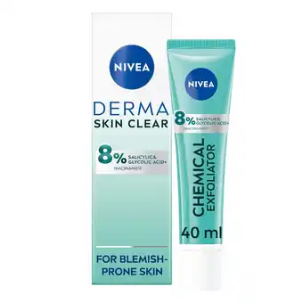 Tesco Nivea derma skin clear chemical exfoliator 40ml offer