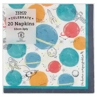 Tesco Tesco space napkin 20 pack offer