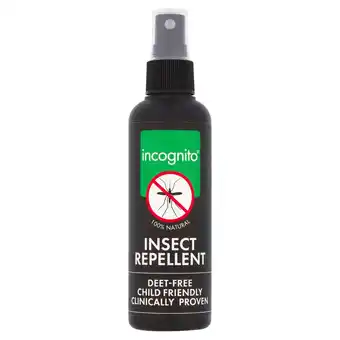 Tesco Incognito insect repellent spray 100ml offer