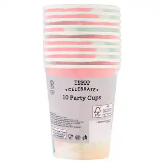 Tesco Tesco watercolour cup 10 pack offer