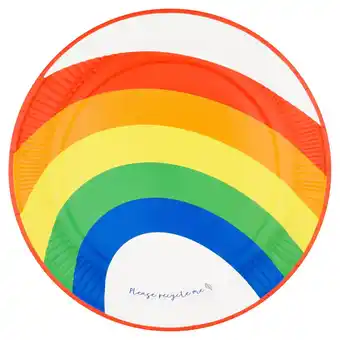 Tesco Tesco bright rainbow plate 10 pack offer