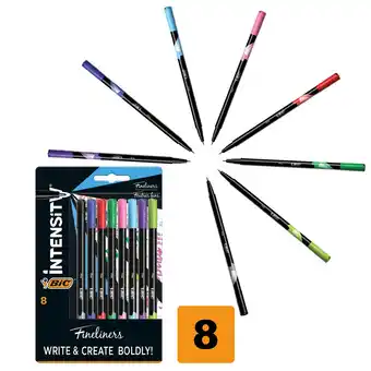 Tesco Bic intensity fineliners asstd 8 pack offer