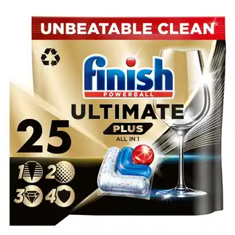 Tesco Finish ultimate plus all in one 25 tablets 305g offer