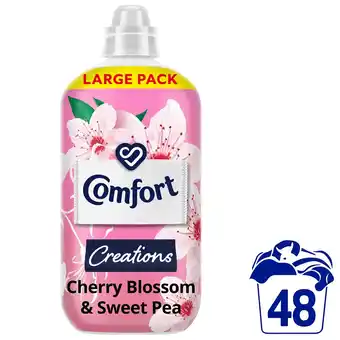 Tesco Comfort creations cherry blossom fabric conditioner 1440ml offer