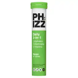 Tesco Phizz 3 in 1 20 mango flavoured effervescent 84g offer