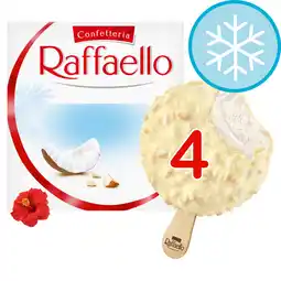 Tesco Ferrero raffaello ice cream sticks 4 x 70ml offer