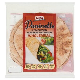 Morrisons Dina paninette wholemeal bread wraps offer